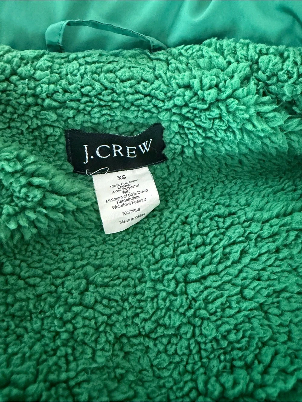 J. Crew Green Quilted Puffy Vest - Women's Sleeveless Jacket XS